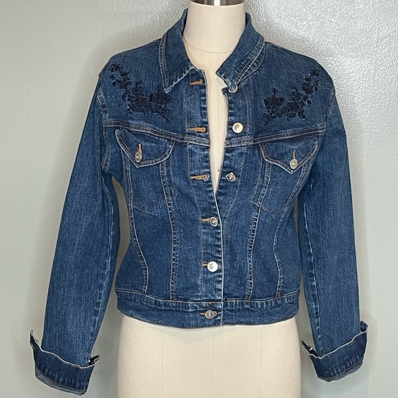 Andre sauvage, embroidered denim jacket - Picture 2 of 12